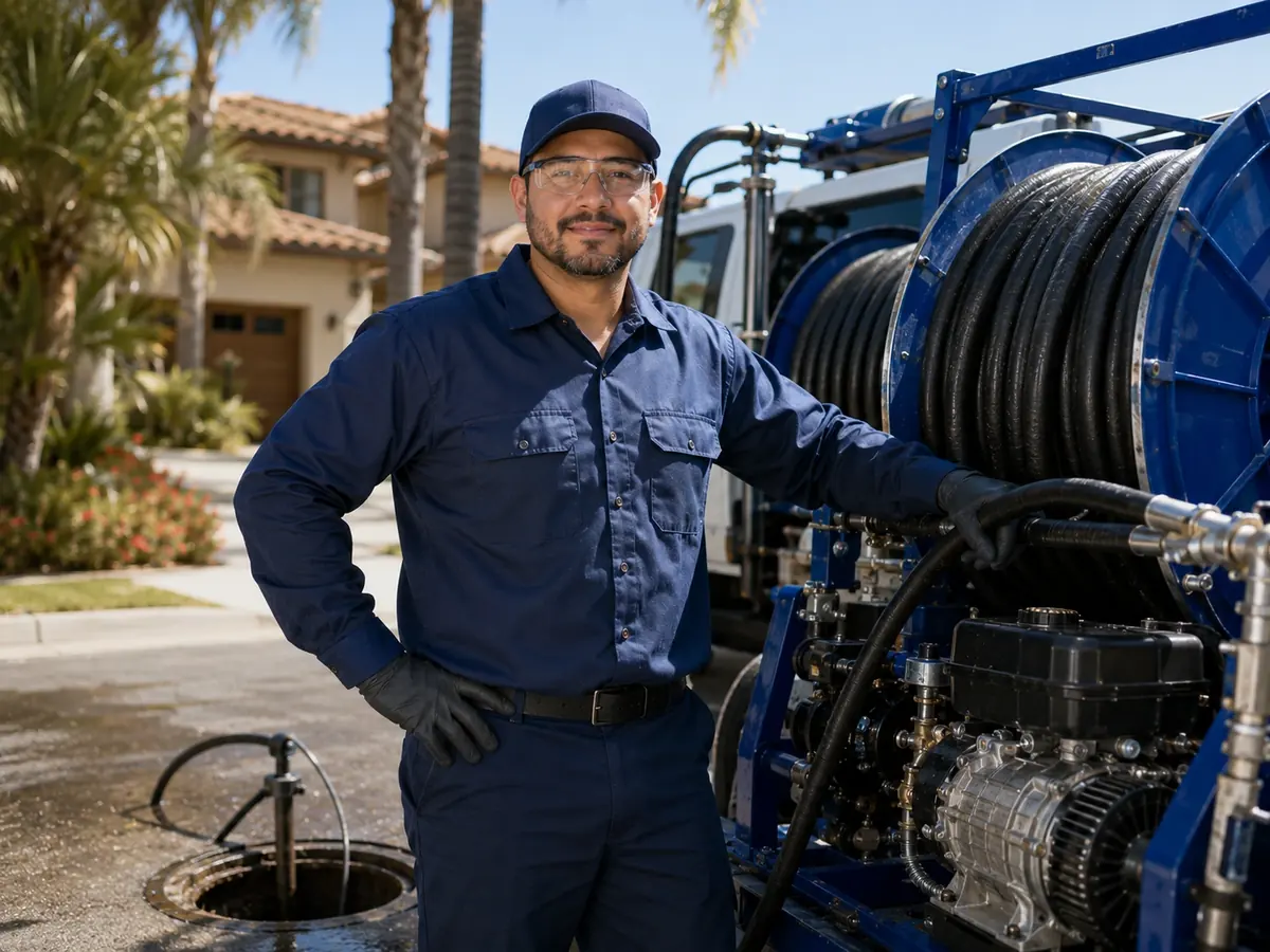 Hydro jet sewer cleaning in Hesperia