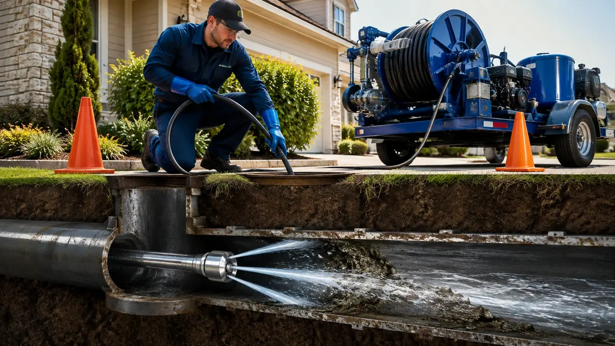 Main Sewer Line Hydro Jet Cleaning in Hesperia