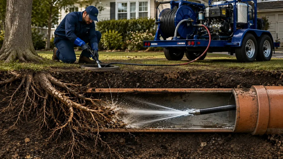Tree Root Removal with Hydro Jetting in Hesperia